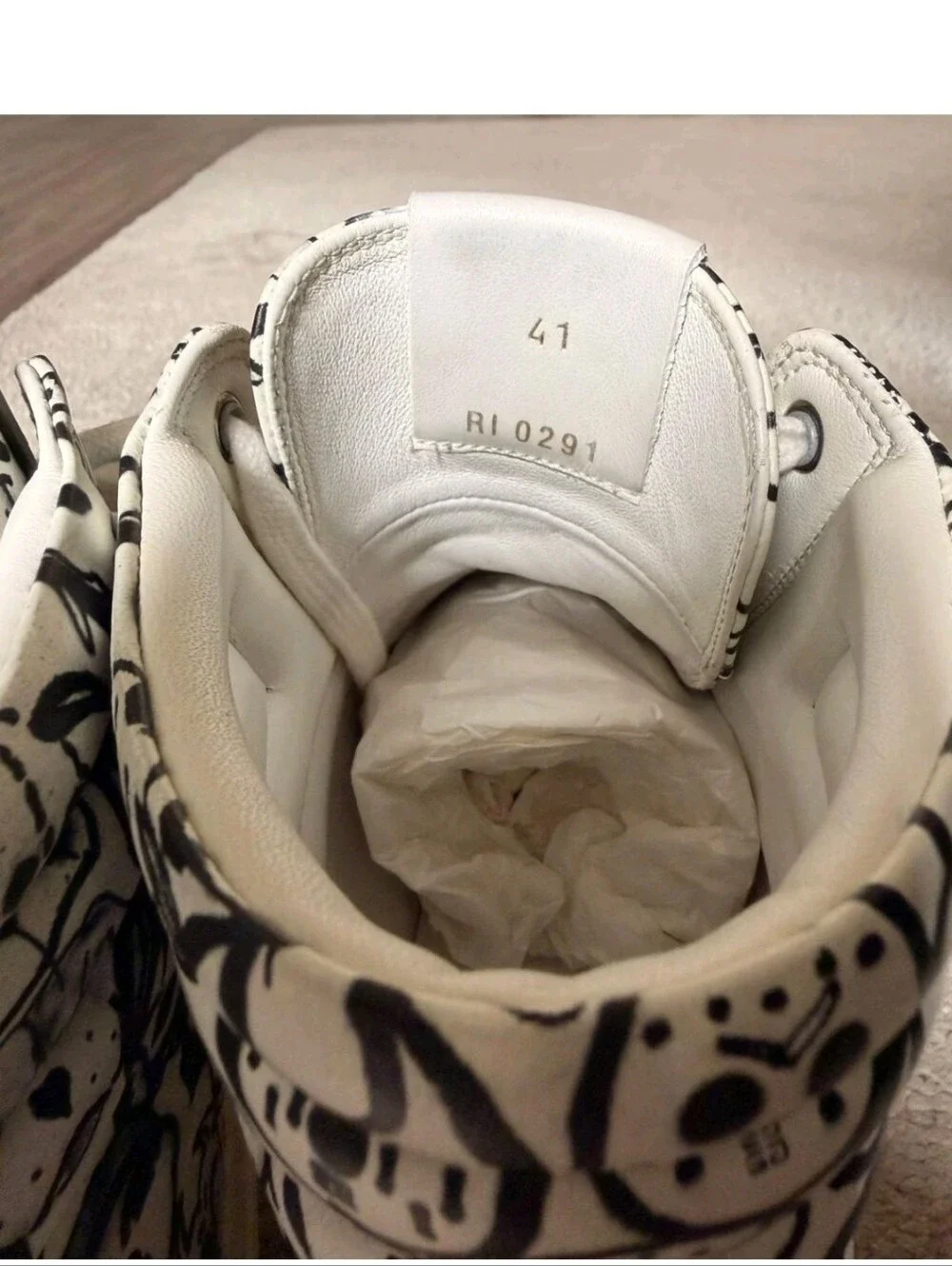 Givenchy X Chito Mens High Too 4G White Sneakers Size 8 US (41 EU)